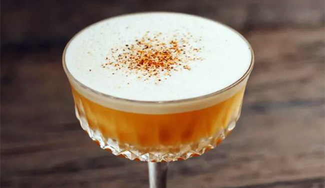 Cocktail with pumpkin